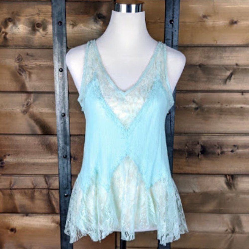 Free People Bell Lace Trapeze Camisole Tank - XS